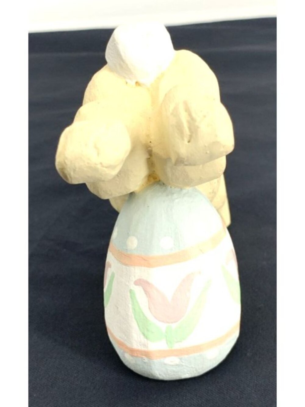 House of Hatten Bunny Rabbit Girl Egg D Calla Easter Decor 6.75" Vtg - Picture 2 of 6